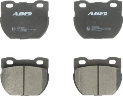 ABE C2I004ABE - Тормозные колодки, дисковые, комплект autospares.lv