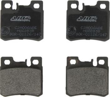 ABE C2M006ABE - Тормозные колодки, дисковые, комплект autospares.lv