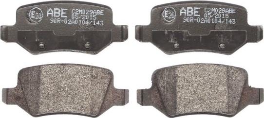 ABE C2M029ABE - Тормозные колодки, дисковые, комплект autospares.lv
