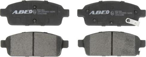 ABE C2X014ABE - Тормозные колодки, дисковые, комплект autospares.lv