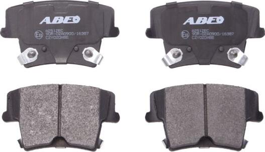 ABE C2Y020ABE - Тормозные колодки, дисковые, комплект autospares.lv