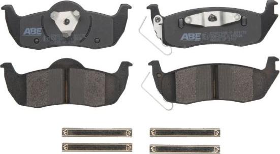 ABE C2Y021ABE-P - Тормозные колодки, дисковые, комплект autospares.lv