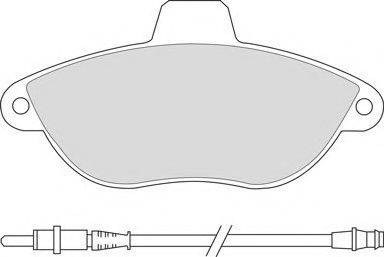 ABEX AVR101 - Тормозные колодки, дисковые, комплект autospares.lv