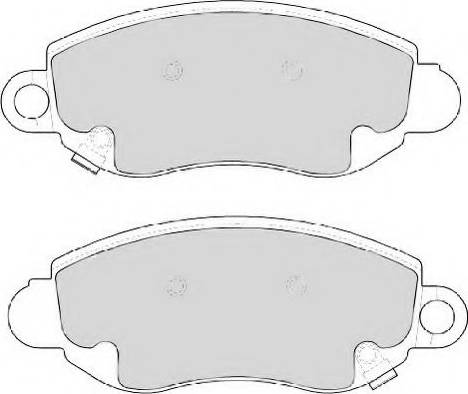 ABEX AVR115 - Тормозные колодки, дисковые, комплект autospares.lv