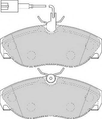 ABEX AVR118 - Тормозные колодки, дисковые, комплект autospares.lv