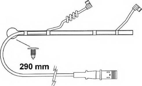 ABEX FAI164 - Сигнализатор, износ тормозных колодок autospares.lv