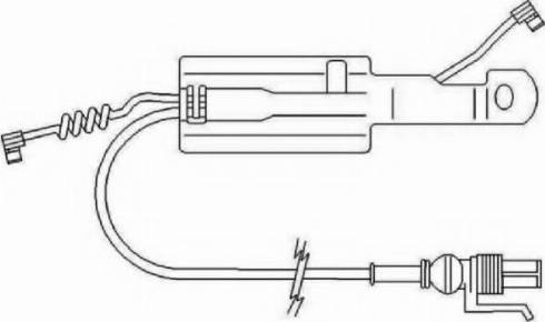 ABEX FAI168 - Сигнализатор, износ тормозных колодок autospares.lv