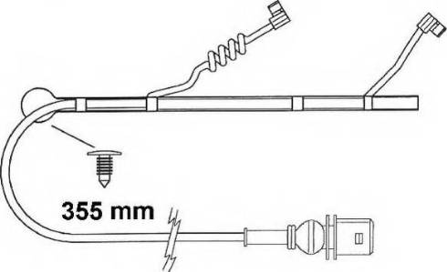 ABEX FAI163 - Сигнализатор, износ тормозных колодок autospares.lv