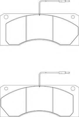 ABEX G6954 - Тормозные колодки, дисковые, комплект autospares.lv