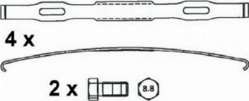 ABEX G6950 - Тормозные колодки, дисковые, комплект autospares.lv