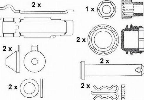 ABEX G6980PTS - Тормозные колодки, дисковые, комплект autospares.lv