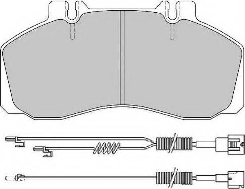 MOPROD MDP1222 - Тормозные колодки, дисковые, комплект autospares.lv