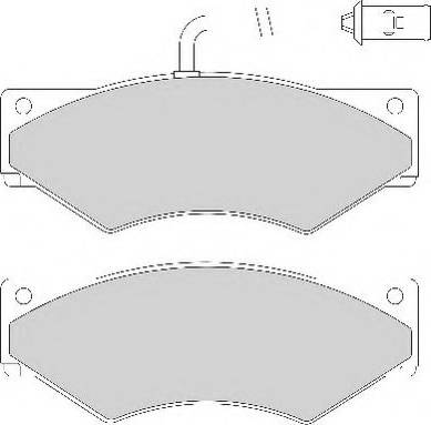 ABEX G6516 - Тормозные колодки, дисковые, комплект autospares.lv