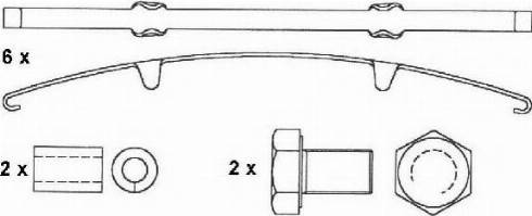 ABEX G6517 - Тормозные колодки, дисковые, комплект autospares.lv