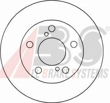 A.B.S. 16552 OE - Тормозной диск autospares.lv