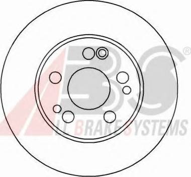 A.B.S. 16106 OE - Тормозной диск autospares.lv