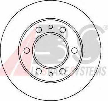 A.B.S. 15654 OE - Тормозной диск autospares.lv