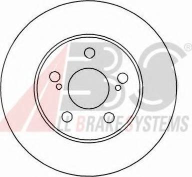 A.B.S. 16304 OE - Тормозной диск autospares.lv