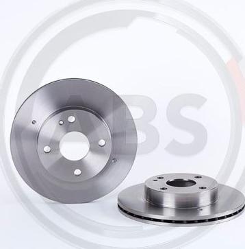A.B.S. 09.5869.14 - Тормозной диск autospares.lv