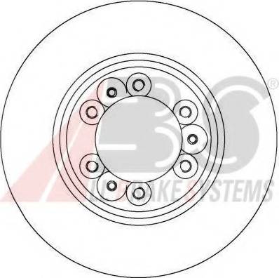 A.B.S. 16485 OE - Тормозной диск autospares.lv