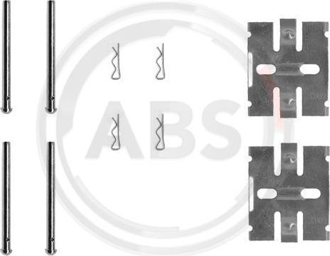 A.B.S. 0932Q - Комплектующие для колодок дискового тормоза autospares.lv