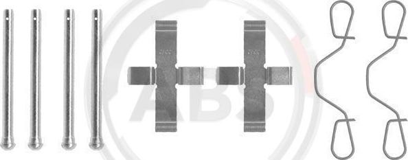 A.B.S. 0923Q - Комплектующие для колодок дискового тормоза autospares.lv
