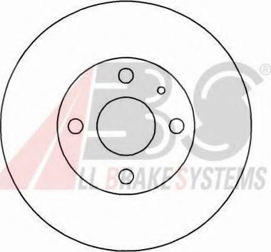 A.B.S. 16458 OE - Тормозной диск autospares.lv