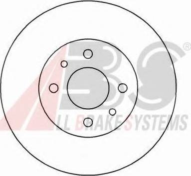 A.B.S. 16217 OE - Тормозной диск autospares.lv