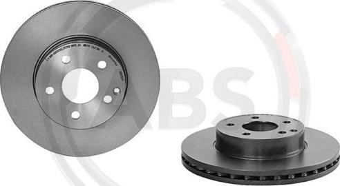 A.B.S. 09.B280.41 - Тормозной диск autospares.lv