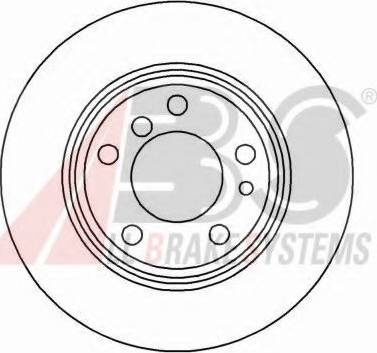 A.B.S. 16103 OE - Тормозной диск autospares.lv