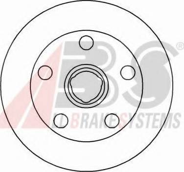 A.B.S. 16329 OE - Тормозной диск autospares.lv