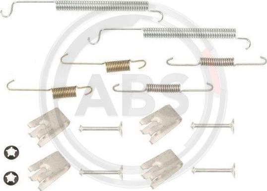 A.B.S. 0807Q - Комплектующие, барабанный тормозной механизм autospares.lv