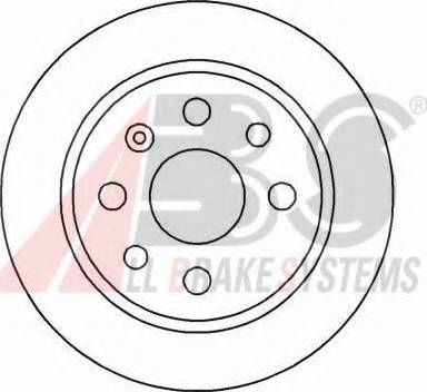 A.B.S. 16488 OE - Тормозной диск autospares.lv