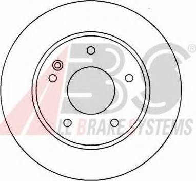 A.B.S. 16984 OE - Тормозной диск autospares.lv