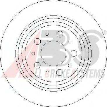 A.B.S. 17013 OE - Тормозной диск autospares.lv