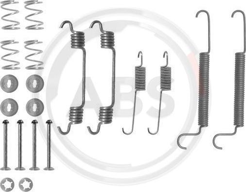 A.B.S. 0766Q - Комплектующие, барабанный тормозной механизм autospares.lv