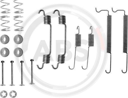 A.B.S. 0710Q - Комплектующие, барабанный тормозной механизм autospares.lv