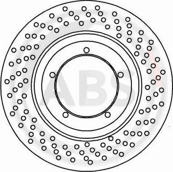 A.B.S. 15808 - Тормозной диск autospares.lv