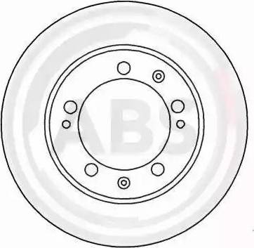 A.B.S. 15884 - Тормозной диск autospares.lv