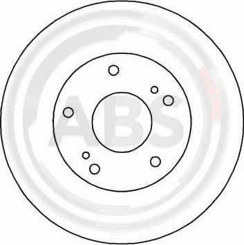 A.B.S. 16494 - Тормозной диск autospares.lv