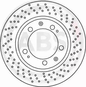 A.B.S. 16491 - Тормозной диск autospares.lv