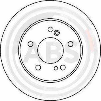 A.B.S. 16450 - Тормозной диск autospares.lv