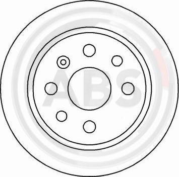 A.B.S. 16488 - Тормозной диск autospares.lv