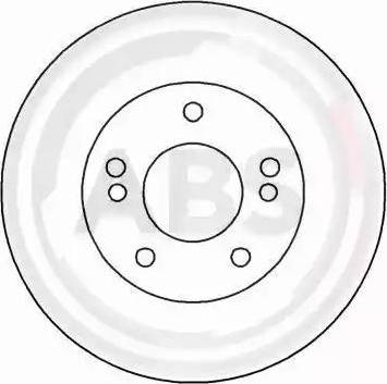 A.B.S. 16597 - Тормозной диск autospares.lv