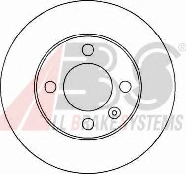 A.B.S. 16541 OE - Тормозной диск autospares.lv