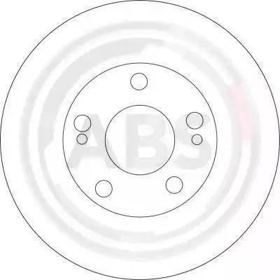 A.B.S. 16672 - Тормозной диск autospares.lv