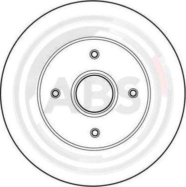 A.B.S. 16058 - Тормозной диск autospares.lv