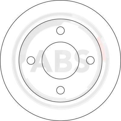 A.B.S. 16065 - Тормозной диск autospares.lv