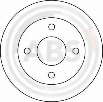 A.B.S. 16156 - Тормозной диск autospares.lv