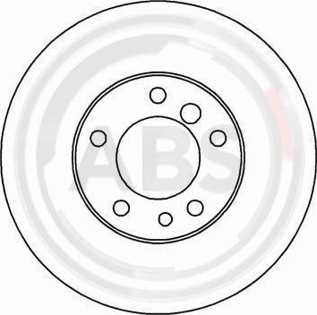 A.B.S. 16102 - Тормозной диск autospares.lv